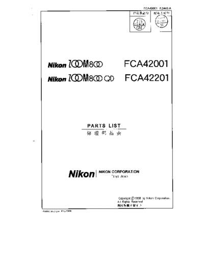 Nikon zoom800rm  Nikon Cameras NIKON_ZOOM800 zoom800rm.pdf