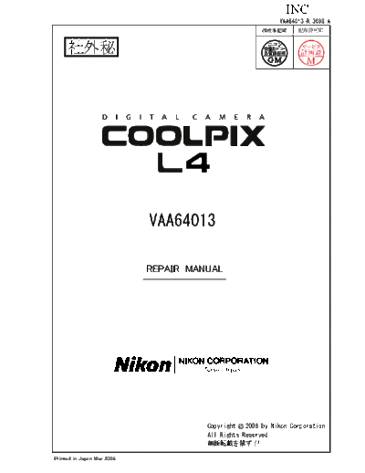 Nikon coolpix L4  Nikon Cameras coolpix L4.pdf