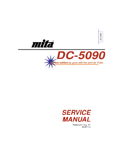 Kyocera FRONT  Kyocera Copiers DC5090 SERVICE FRONT.PDF