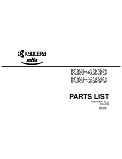 Kyocera Parts-M4230 5230  Kyocera Copiers KM4230_5230_VI400_VI500 Parts-M4230_5230.pdf