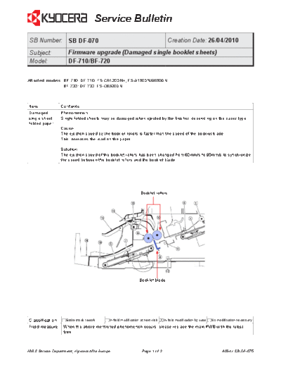 Kyocera DF-070  Kyocera Printer _OPTIONS DF-710 SERVICEBULLETINS DF-070.pdf