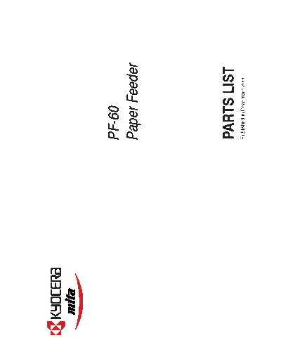 Kyocera PF 60  Kyocera Printer _OPTIONS PF-60 PARTSLIST PF_60.PDF