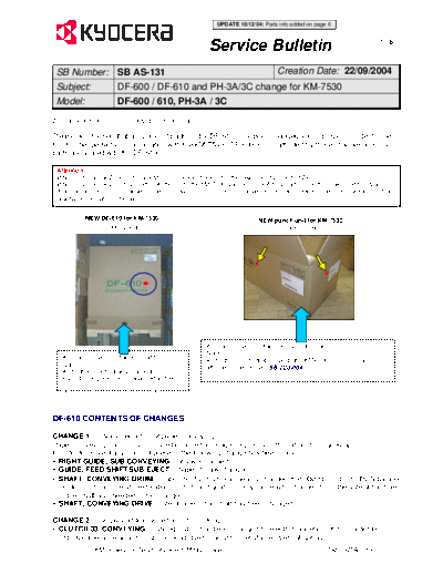 Kyocera AS-131up  Kyocera Printer _OPTIONS DF-600 SERVICEBULLETIN AS-131up.pdf