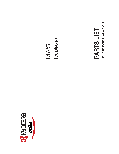 Kyocera DU 60 PL UK  Kyocera Printer _OPTIONS DU-60 PARTSLIST DU_60_PL_UK.PDF