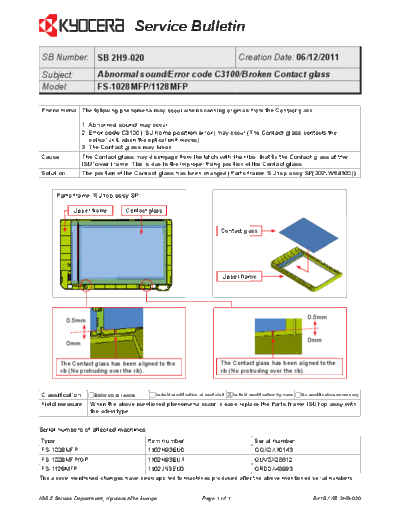 Kyocera 2H9-020  Kyocera Printer FS-1028-1128MFP SERVICEBULLETINS 2H9-020.pdf
