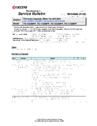 Kyocera SB-2MH-0006-D108 1  Kyocera Printer FS-1030MFP-1035MFP-1130-1135 SERVICEBULLETIN SB-2MH-0006-D108_1.pdf