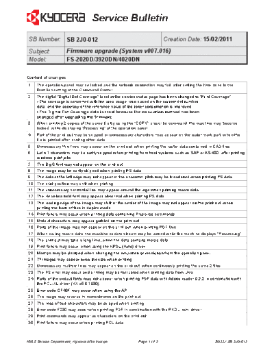 Kyocera 2J0-012  Kyocera Printer FS-2020-3920-4020 SERVICEBULLETINS 2J0-012.pdf