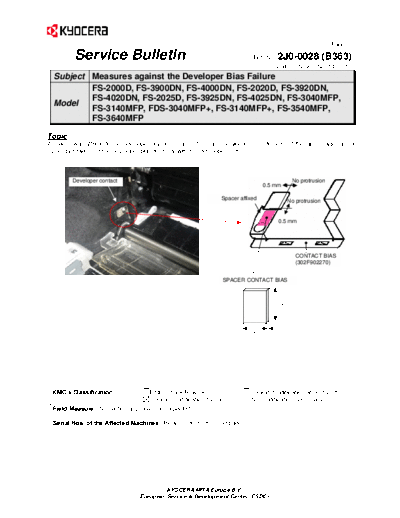 Kyocera SB-2J0-0028-B363  Kyocera Printer FS-2020-3920-4020 SERVICEBULLETINS SB-2J0-0028-B363.pdf