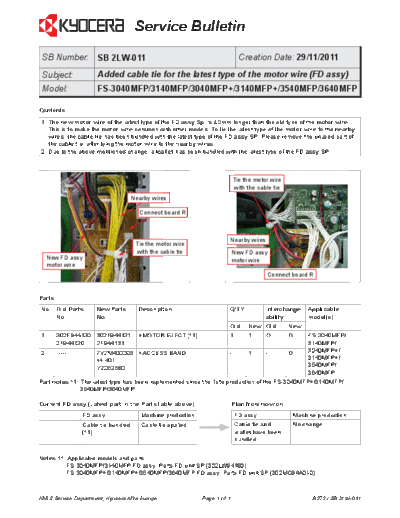 Kyocera 2LW-011  Kyocera Printer FS-3040-3140MFP SERVICEBULLETIN 2LW-011.pdf