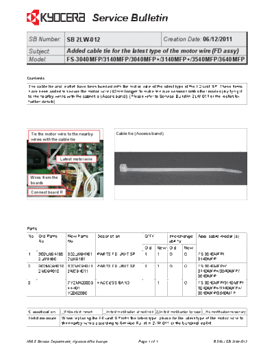 Kyocera 2LW-012  Kyocera Printer FS-3040-3140MFP SERVICEBULLETIN 2LW-012.pdf