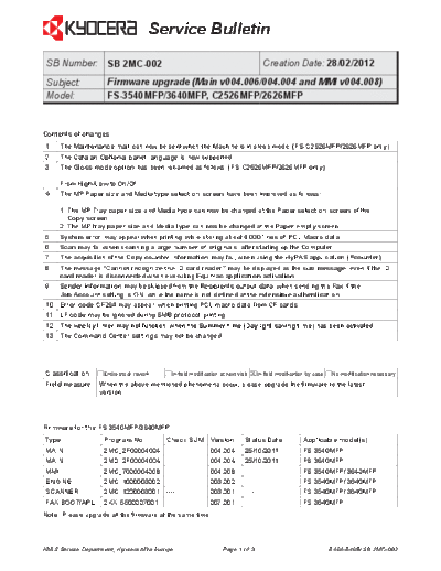 Kyocera 2MC-002  Kyocera Printer FS-3540_3640MFP SERVICEBULLETIN 2MC-002.pdf