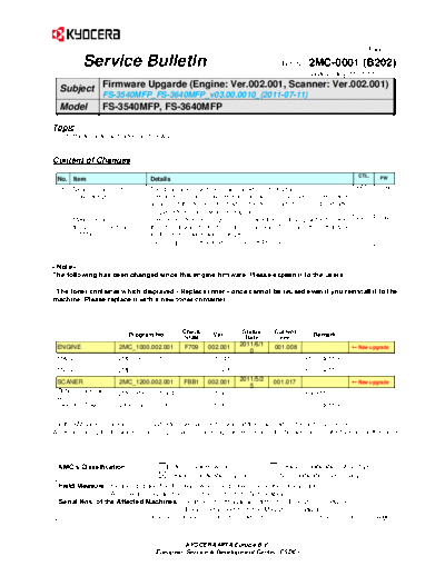 Kyocera SB-2MC-0001-B202  Kyocera Printer FS-3540_3640MFP SERVICEBULLETIN SB-2MC-0001-B202.pdf