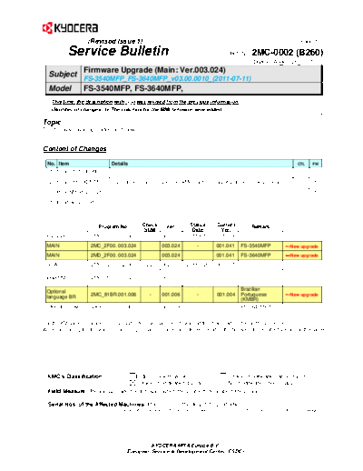 Kyocera SB-2MC-0002-B260 1  Kyocera Printer FS-3540_3640MFP SERVICEBULLETIN SB-2MC-0002-B260_1.pdf