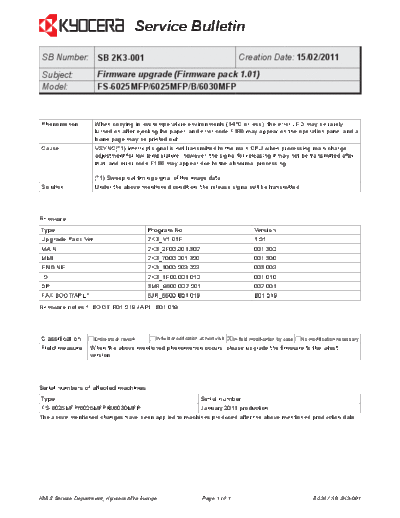 Kyocera 2K3-001  Kyocera Printer FS-6025-6030MFP SERVICEBULLETINS 2K3-001.pdf