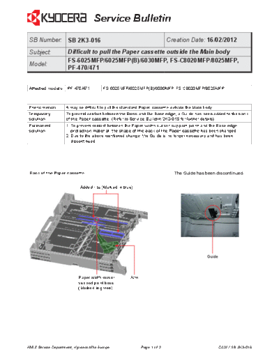 Kyocera 2K3-016  Kyocera Printer FS-6025-6030MFP SERVICEBULLETINS 2K3-016.pdf