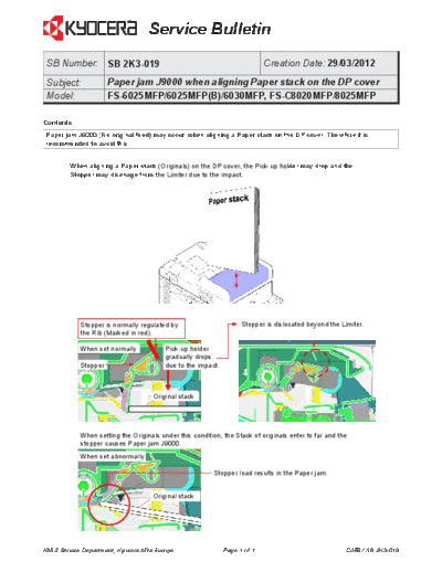 Kyocera 2K3-019  Kyocera Printer FS-6025-6030MFP SERVICEBULLETINS 2K3-019.pdf