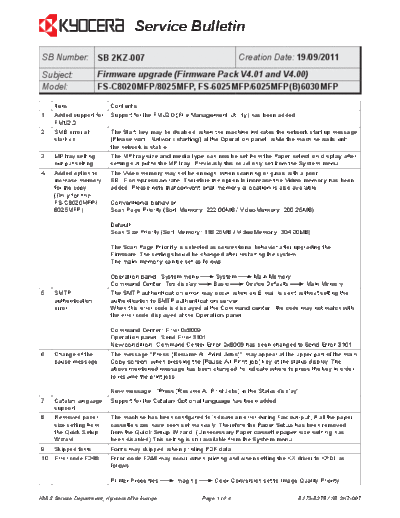 Kyocera 2KZ-007  Kyocera Printer FS-6025-6030MFP SERVICEBULLETINS 2KZ-007.pdf
