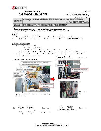 Kyocera SB-2K3-0004-B031 1  Kyocera Printer FS-6025-6030MFP SERVICEBULLETINS SB-2K3-0004-B031_1.pdf