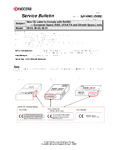 Kyocera SB-5JV-0002-D092  Kyocera Printer FS-6025-6030MFP SERVICEBULLETINS SB-5JV-0002-D092.pdf