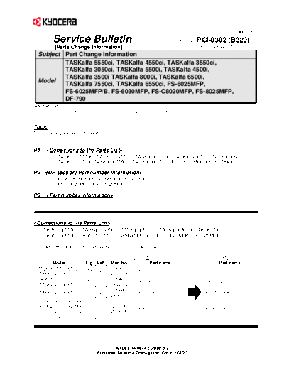 Kyocera SB-PCI-0302-B329 ESDC  Kyocera Printer FS-6025-6030MFP SERVICEBULLETINS SB-PCI-0302-B329_ESDC.pdf