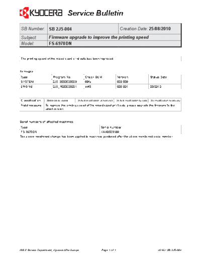 Kyocera 2J5-004  Kyocera Printer FS-6970 ServiceBulletins 2J5-004.pdf