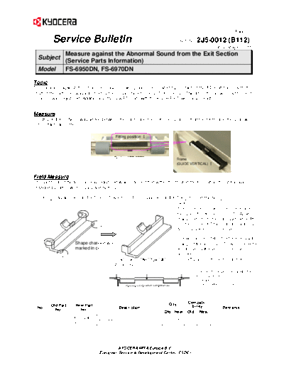 Kyocera SB-2J5-0012-B112  Kyocera Printer FS-6970 ServiceBulletins SB-2J5-0012-B112.pdf