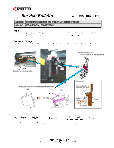 Kyocera SB-2J5-0016-B478  Kyocera Printer FS-6970 ServiceBulletins SB-2J5-0016-B478.pdf