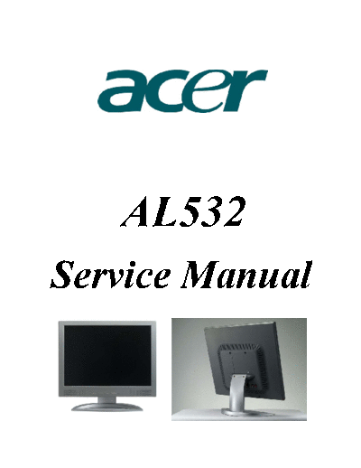acer al532  acer Monitor LCD  LCD Acer AL532 al532.pdf