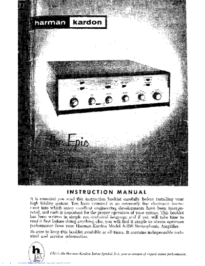 Harman Kardon A-250  Harman Kardon A A-250 A-250.pdf