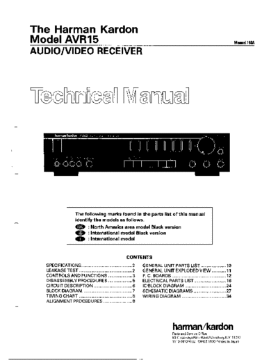 Harman Kardon AVR-15  Harman Kardon AVR AVR-15 AVR-15.pdf