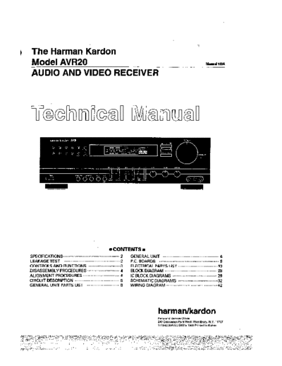 Harman Kardon AVR-20  Harman Kardon AVR AVR-20 AVR-20.pdf
