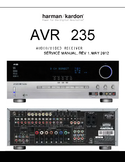 Harman Kardon AVR-235 Rem 1  Harman Kardon AVR AVR-235 AVR-235 Rem 1.pdf