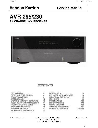 Harman Kardon AVR-265 & 230  Harman Kardon AVR AVR-265 & 230 AVR-265 & 230.pdf