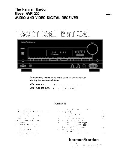 Harman Kardon AVR-300  Harman Kardon AVR AVR-300 AVR-300.pdf