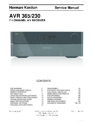 Harman Kardon AVR-365 & 230  Harman Kardon AVR AVR-365 & 230 AVR-365 & 230.pdf