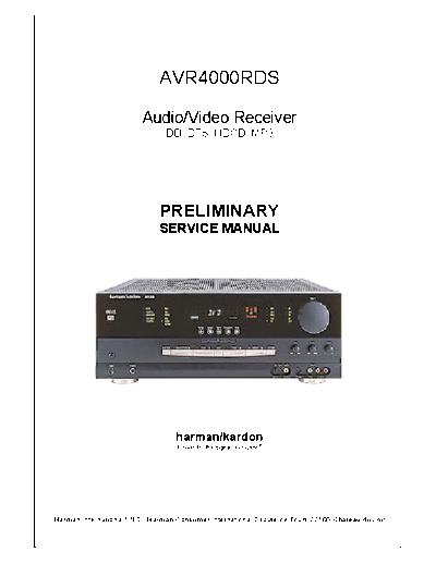 Harman Kardon AVR-4000RDS  Harman Kardon AVR AVR-4000RDS AVR-4000RDS.pdf