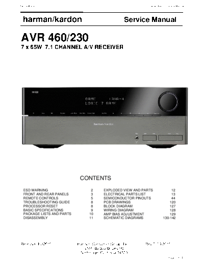 Harman Kardon AVR-460 & 230  Harman Kardon AVR AVR-460 & 230 AVR-460 & 230.pdf