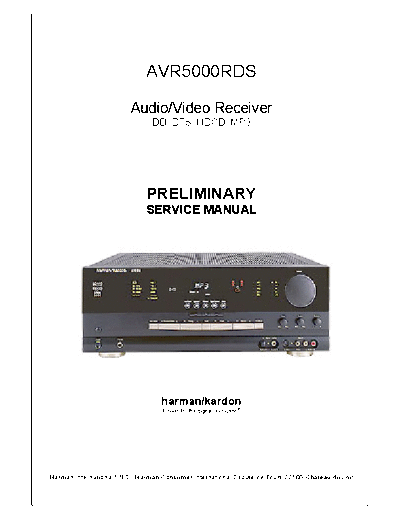 Harman Kardon AVR-5000RDS  Harman Kardon AVR AVR-5000RDS AVR-5000RDS.pdf