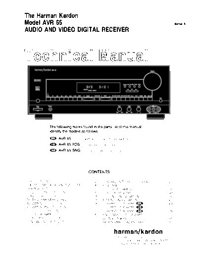 Harman Kardon AVR-65  Harman Kardon AVR AVR-65 AVR-65.pdf