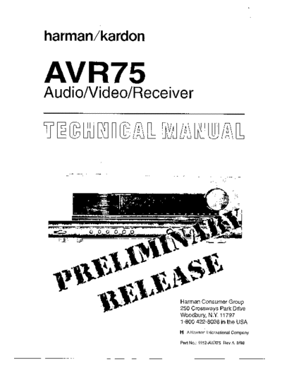 Harman Kardon AVR-75  Harman Kardon AVR AVR-75 & 85 AVR-75.pdf