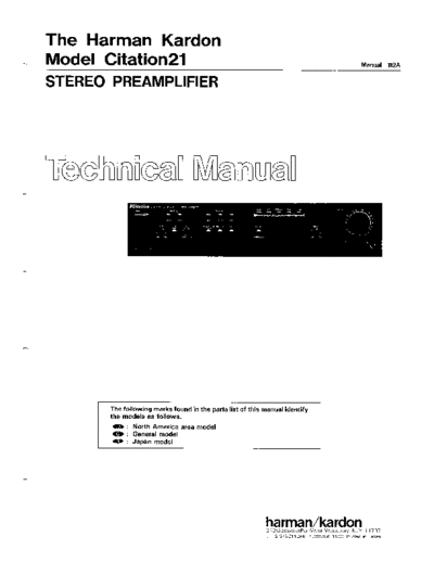 Harman Kardon Citation-21  Harman Kardon Citation Citation-21 Citation-21.pdf