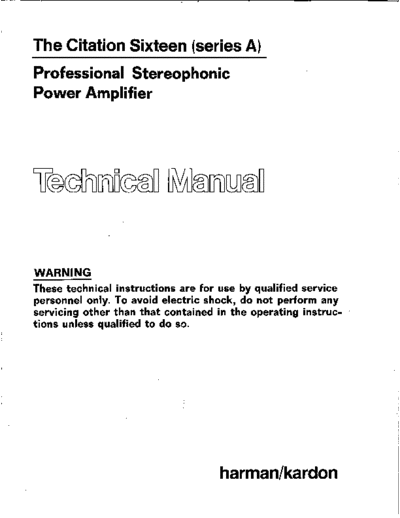 Harman Kardon Citation-Sixteen A  Harman Kardon Citation Citation-Sixteen A Citation-Sixteen A.pdf