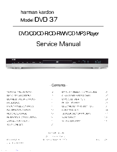 Harman Kardon DVD-37 Rev 0  Harman Kardon DVD DVD-37 DVD-37 Rev 0.pdf