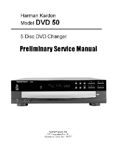 Harman Kardon DVD-50  Harman Kardon DVD DVD-50 DVD-50.pdf