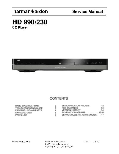 Harman Kardon HD-990 & 230 Rev 1  Harman Kardon HD HD-990 & 230 HD-990 & 230 Rev 1.pdf