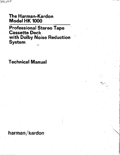 Harman Kardon HK-1000  Harman Kardon HK HK-1000 HK-1000.pdf