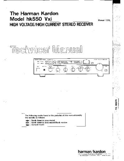 Harman Kardon HK-550Vxi  Harman Kardon HK HK-550Vxi HK-550Vxi.pdf