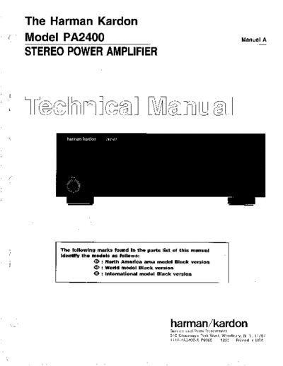 Harman Kardon PA-2400  Harman Kardon PA PA-2400 PA-2400.pdf