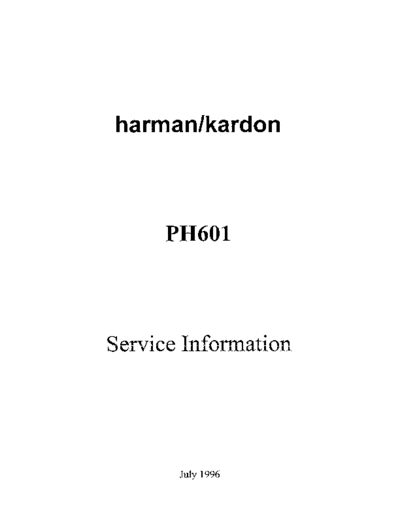 Harman Kardon PH-601  Harman Kardon PH PH-601 PH-601.pdf