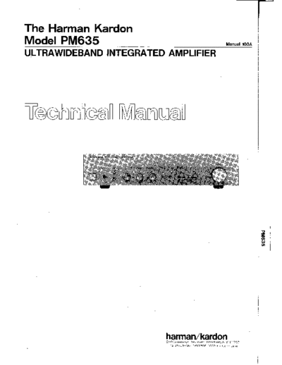 Harman Kardon PM-635  Harman Kardon PM PM-635 PM-635.pdf